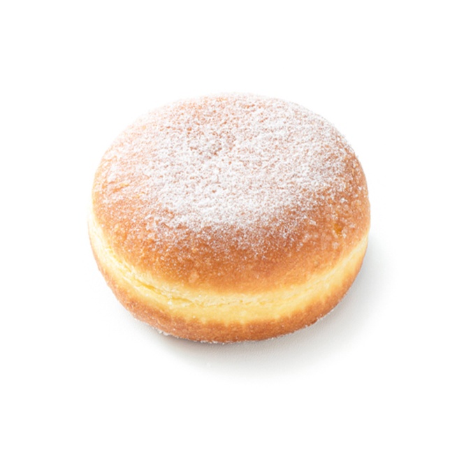 Ungefüllte Krapfen mit Zucker
