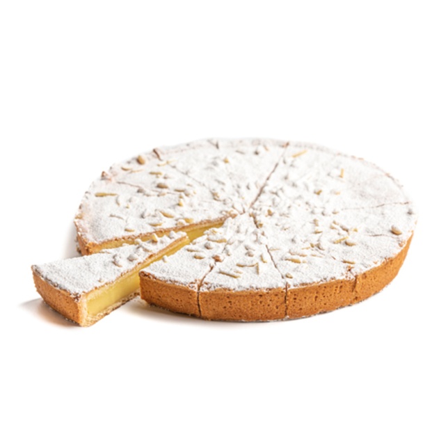 Torta Della Nonna Vorgeschnitten